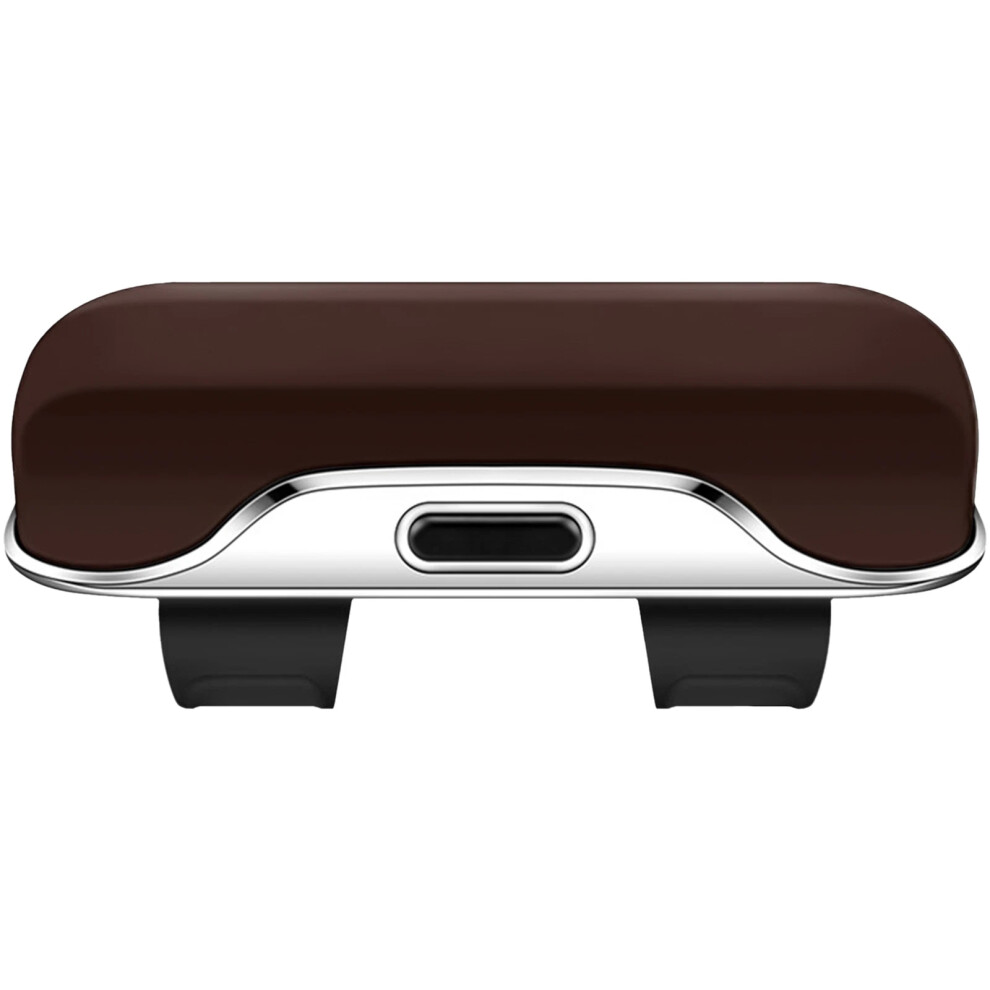 (Brown) Car Sunglasses Holder Sun Visor Glasses Clip Storage Case Organizer For Vehicles Brown 6963793965557