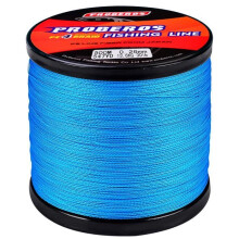 4-strand braided fishing line, ultra-strong multifilament PE, 547 yards/500 m, 30 lb/0.25 mm, blue