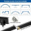 LECOO Folding curtain rod - 5 meters - Flexible - Stable - Black 4