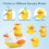 Automatic duck-shaped baby bath toy – Yellow – 5 pieces – From 12 months 2