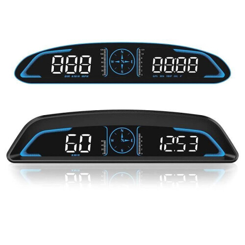 5.5 inch HUD Speedometer with GPS, Universal Digital Speed Display (km/h/mph) for all vehicle windshield