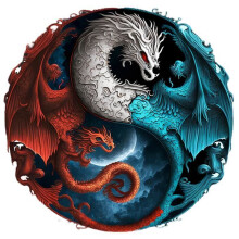 Wooden puzzles for adults, 3D wooden dragon puzzles, puzzles for intellectual development for children and adults