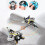 V17 RC Airplane – Ready to Fly – 2.4 GHz – Gravity Sensor – 4 Motors – Blue 2