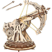 3D Wooden Puzzle – Toy – Medieval Siege – 142 Pieces – Gear Drive – Mixed