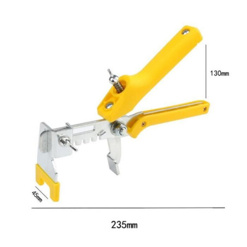 Multifunctional floor clamp tile leveling tool tile finder yellow 1 piece 2