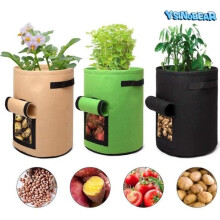 YSINOBEAR Potato Grow Bags with Valve and Handle, 3-Pack, 10 Gallons