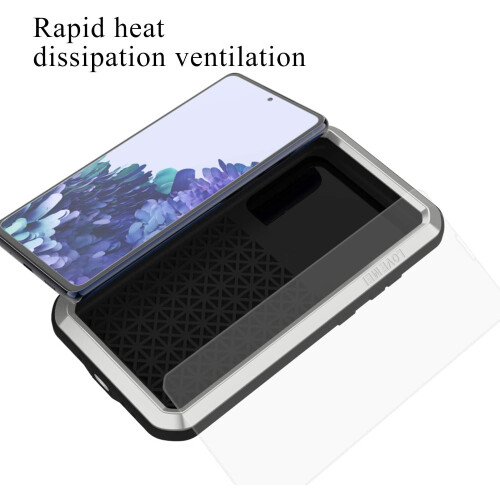 Military Rugged Case For Samsung Galaxy S20 FE 5G, with Tempered Glass Screen Protector 2