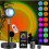 Sunset projection lamp, 16 colors, 180 rotatable, with remote control and smart app control 1