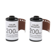 2 Roll 35mm Camera Color Film, ISO 200 Camera Color Print Film, 8 Sheets Each High Saturation HD Camera Color Negative Film for 135 Cameras