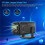 4K Projector Android 11 1080P, 300 ANSI, Dual Wi-Fi 6, Bluetooth 5.0, Dragless Projector 3