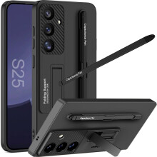 Stylus Case for Samsung Galaxy S25 Case with S Pen Holder Men, Slim Protective