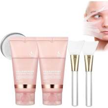 Collagen Masks, Collagen Night Mask, Collagen Peel-Off Mask, Korean Mask, 2-Pack