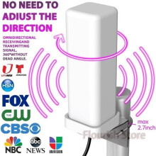 Digital Outdoor TV Antenna, 6000 Miles, HD 1080P, 4K HD 1080P, 360 Signal Booster