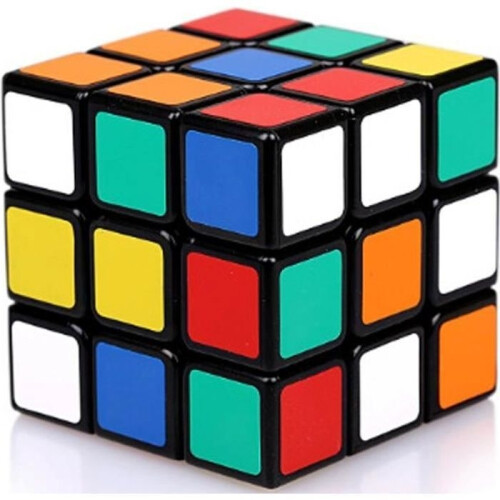 Rubik's Cube 3x3x3 Puzzle Game - Magical - 57x57x57 mm - Black.