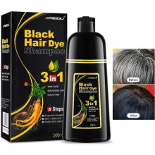 Black hair color shampoo, instant hair color shampoo, hair dye in minutes, black hair color