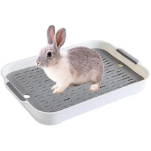 Litter box - Unspecified - Large litter box with drawer - Corner litter box - Plastic - White