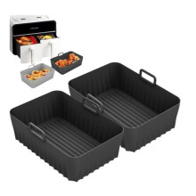 2-Pack 9.5L Air Fryer Liners, Air Fryer Accessories, Silicone Mold for Instant Pot Air Fryer