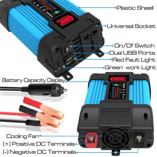 12V to 220V 4000W solar panel system with 30A charge controller and custom inverter, product kit 1