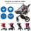 Universal rain cover for strollers, front opening, transparent PVC, waterproof, windproof and weatherproof 3
