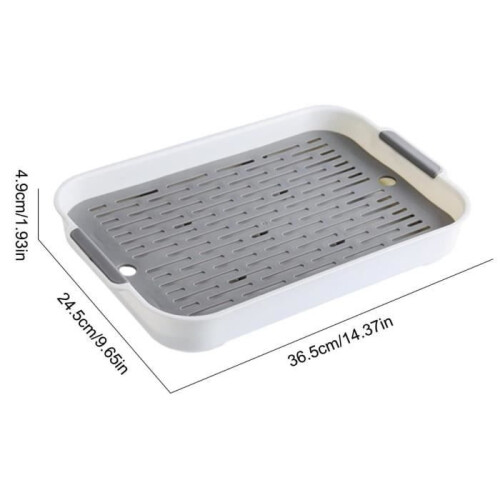 Cat and rabbit litter box with grid - Environmentally friendly - Hygienic - White 1