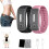 Josfit Ultrasound Bracelet, Adjustable, Unisex, 2-pack, Black/Pink 1