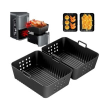 2-pack silicone molds for Ninja Double Stack XL SL400EU air fryer, Foodi Max fryer accessories – sh