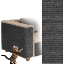 Self-adhesive cat scratching mat 30 x 100 cm cat scratching mat climbing scratcher (dark gray)