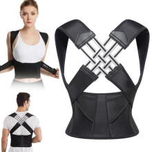 Posture corrector for men and women, posture corrector to straighten the back (L)