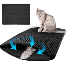 Cat litter mat 60 x 45 cm cat litter mat for waterproof cat litter box