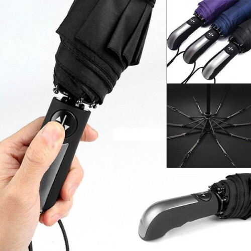 Automatic umbrella, windproof, anti-flip, windproof, automatic opening and closing, dark blue 2