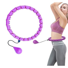 Weighted Hula Hoop for Adults and Kids, Smart Hula Hoop for Weight Loss, Adjustable Weighted Hula Hoop for Exercise