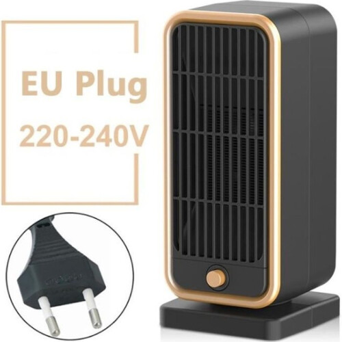 Mini electric space heater – Black – Energy saving – Fast heating