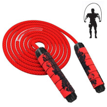 (Red) Weighted Jump Rope Compatible With Adult Fitness,long Compatible With Cardio Exercise Workouts, Non-slip Handles
