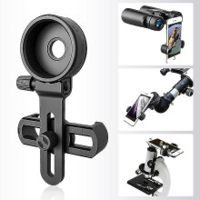 Universal Cell Phone Adapter Bracket Clip Mount Soft Rubber Material for Binocular Monocular Spotting Scope