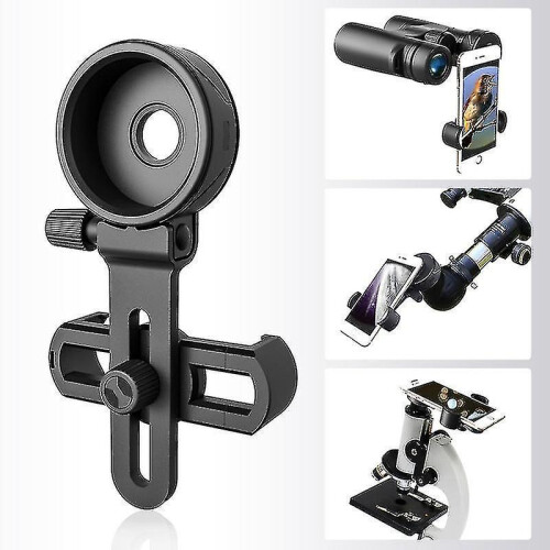 Universal Cell Phone Adapter Bracket Clip Mount Soft Rubber Material for Binocular Monocular Spotting Scope