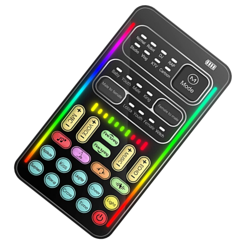 I9 Mini Sound Card Pc Voice Changer For Entertainment Live Streaming And Video Calls 940534612488