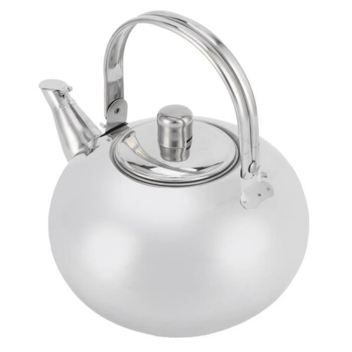Teapot - MINIFINKER - Stainless Steel 304 - 18 cm - Silver - Portable kettle