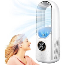 Bladeless Fan - Silent Tower Fan with 6 Speeds and 8-Hour Timer - Tower Fan with Humidification - [S58]