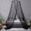 Black dome mosquito net for double bed, foldable, mildew resistant, ideal for camping, home and garden 1
