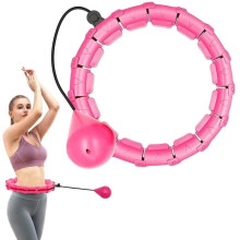Adult Fitness Ring, 24 Knots, Removable Ring, 2-in-1, Adjustable Size with 360 Degree Rotating Gravity Ball