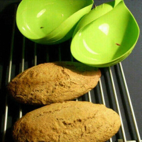2x Silicone Bread Baking Pan, Folding Bowl, Steamed Fish Bowl, Baking Mixing Silicone Microwave Bowl 1