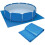 Above-ground pool protective mat, blue, waterproof and foldable (335 x 335 cm) 1