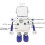 Robot Wake-up Alarm Clock Without Ticking Sound (Blue) 3