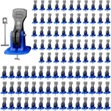 Tile Leveling Wedges, 100-Pack Self-Leveling Wedges Set, with 100 Needles