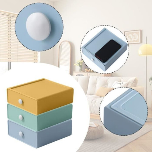 Stackable desk storage boxes, desk organizer with drawers, drawer tower for desk, dressing table, office 2