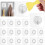 25-pack transparent adhesive hooks, maximum load 5 kg, transparent magic hook with squeegee, self-adhesive wall mount 1