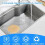 Pack of 5 universal rubber drain plugs for bath and kitchen 3