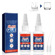 Clear glass glue, extra strong plastic glue, universal super glue for glass, wood, ceramic and metal