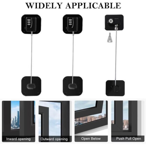3-pack refrigerator locks with code, child-proof refrigerator lock, self-adhesive combination lock for refrigerator, security door lock 2