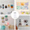 Record wall holder, 6-piece record wall holder, screwless record wall holder, record holder 4